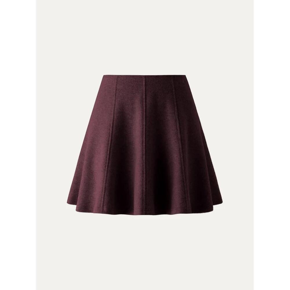 OGL A-Line Skirt in Deep Burgundy